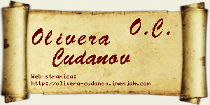 Olivera Čudanov vizit kartica